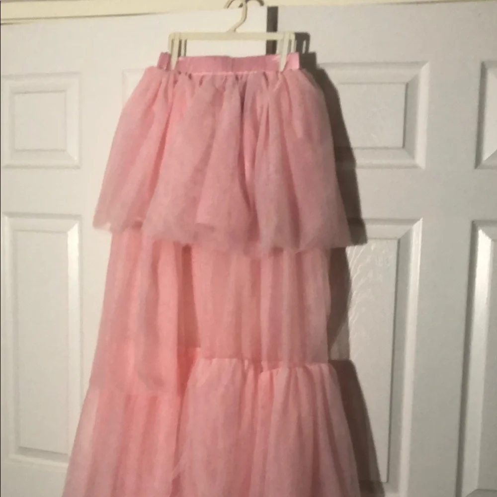 Forever 21 Pink Bubble Maxi Skirt - Picture 1 of 4